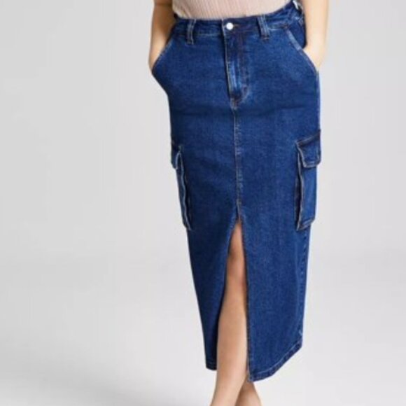 Denim maxi skirt - Picture 1 of 6